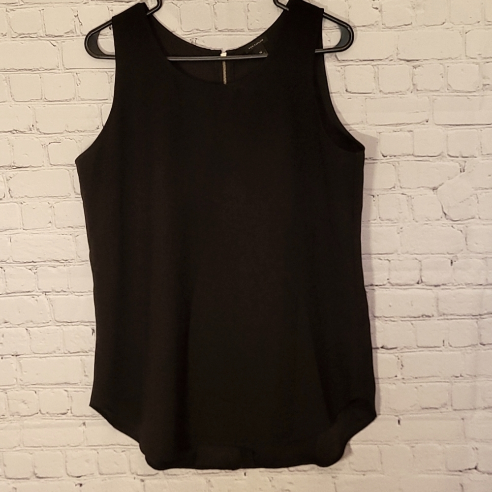 Women's size Medium Black Ann Taylor Tank Sleeveless Top Blouse